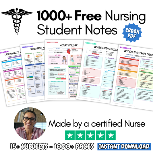 1000+ Nursing Student Notes